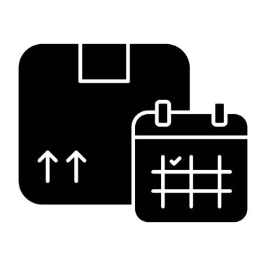 Perfect design icon of parcel schedule