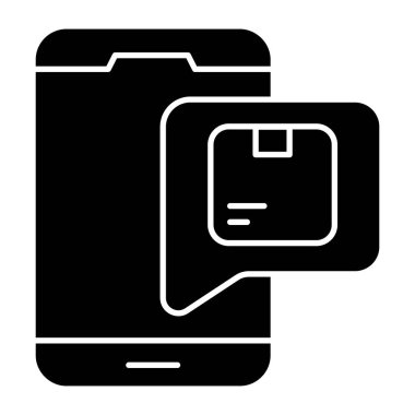 Mobil lojistik sohbetin mükemmel tasarım simgesi