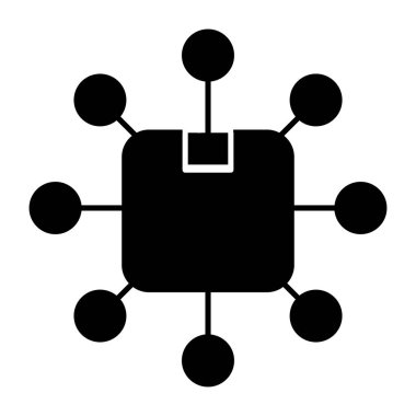 Parsel ağ simgesi trend tasarımı