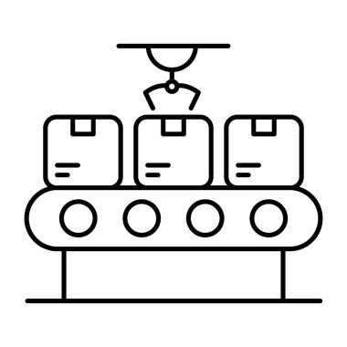 Taşıyıcı bant simgesi, düzenlenebilir vektör
