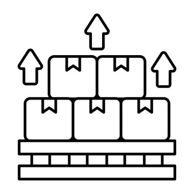 Düzenlenebilir bir karton dizayn simgesi