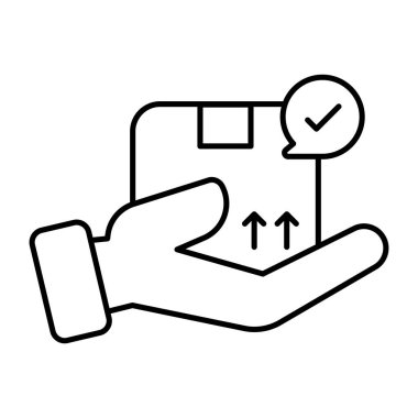 Premium download icon of parcel care