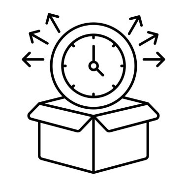 Perfect design icon of delivery time