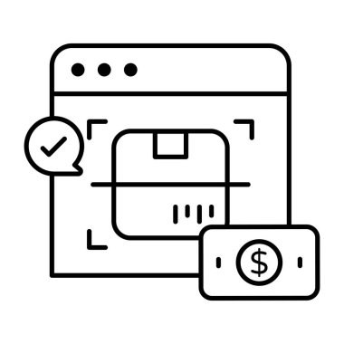 Paket taramasının vektör tasarımı