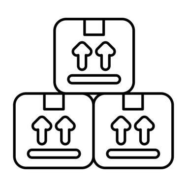 Düzenlenebilir bir karton dizayn simgesi