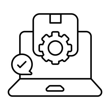 Trendy design icon of parcel management