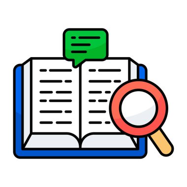 Arama kitabının modaya uygun tasarım simgesi