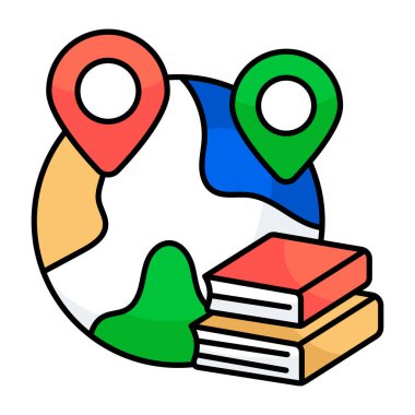 Küresel eğitimin renkli tasarım simgesi