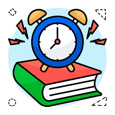 Alarm saatinin güzel bir tasarım simgesi