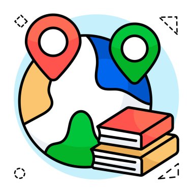 Küresel eğitimin renkli tasarım simgesi