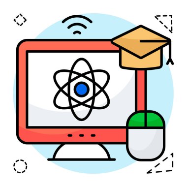 Bilim Dersinin bir simge tasarımı
