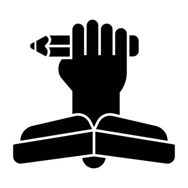 Yazma gücünün modern tasarım simgesi