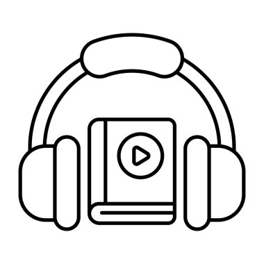 Kitabın güzel bir tasarım ikonu Dinleme