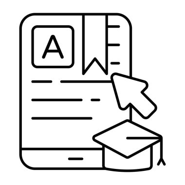 Mobil yer imlerinin renkli tasarım simgesi