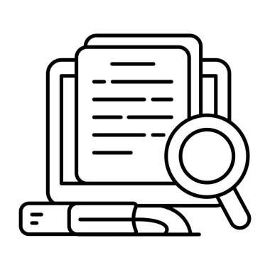 Arama kağıdının renkli tasarım simgesi