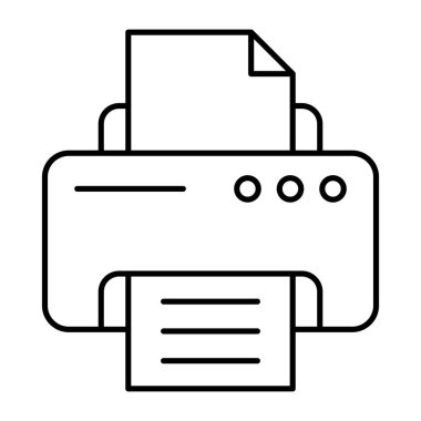 Yazıcının renkli tasarım simgesi