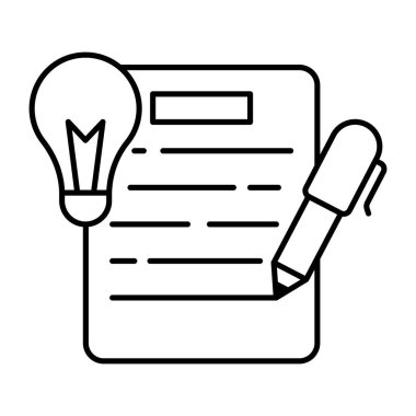 Kağıt yazmanın güzel bir tasarım simgesi