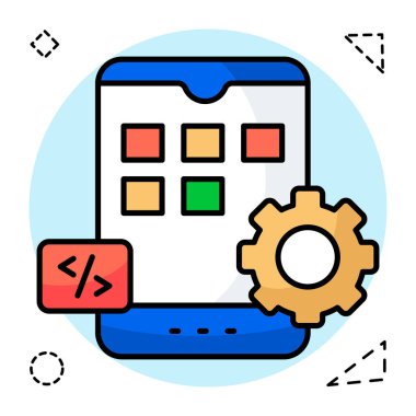 Mobil uygulamaların eşsiz tasarım simgesi