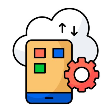 Mobil ayarların eşsiz tasarım simgesi