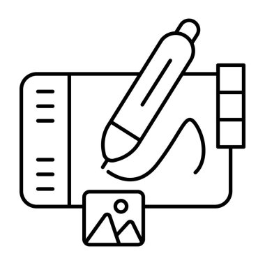 Kalem tabletinin moda tasarım simgesi