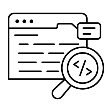 Arama kodlamasının son moda vektör tasarımı