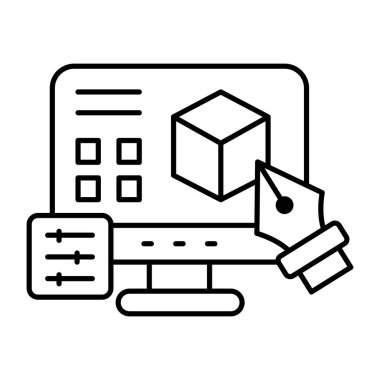 3d modülünün premimium indirme vektörü