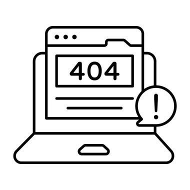 Hata 404 'ün yaratıcı tasarım vektörü