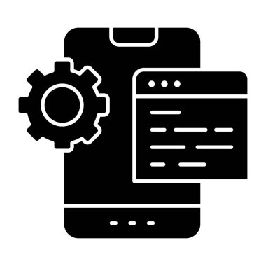 Mobil ayarların eşsiz tasarım simgesi