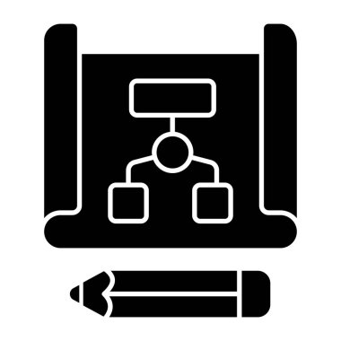 Hiyerarşinin kavramsal düz tasarım simgesi