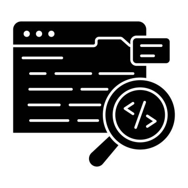 Arama kodlamasının son moda vektör tasarımı