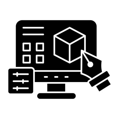 3d modülünün premimium indirme vektörü