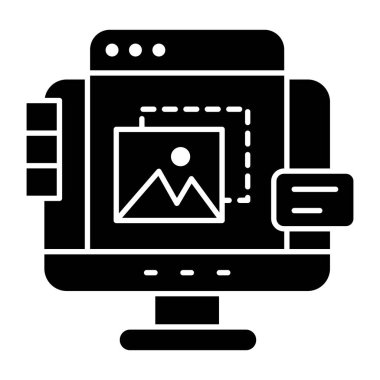 Web manzarasının eşsiz tasarım simgesi