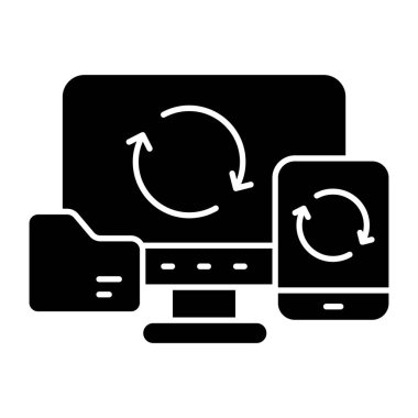 Yanıt veren tasarımın düz tasarım simgesi