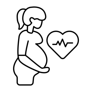 Hamile kadının vektör tasarımı