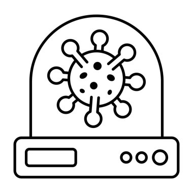 COVID-19 'un düz tasarım simgesi