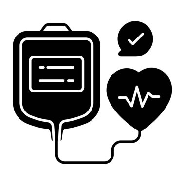 IV damlasının kavramsal düz tasarım simgesi