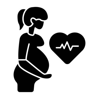 Hamile kadının vektör tasarımı