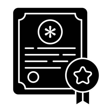 Tıp diplomasının vektör tasarımı