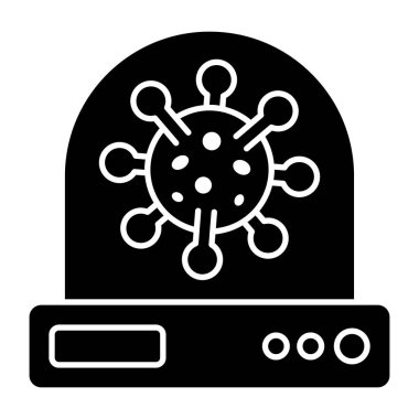 COVID-19 'un düz tasarım simgesi