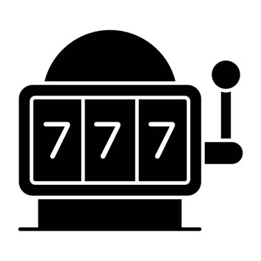 A flat design, icon of jackpot game