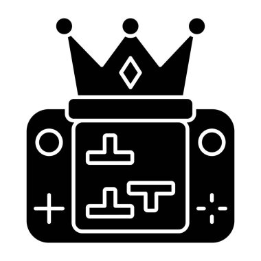 Oyun tacının yaratıcı tasarım simgesi