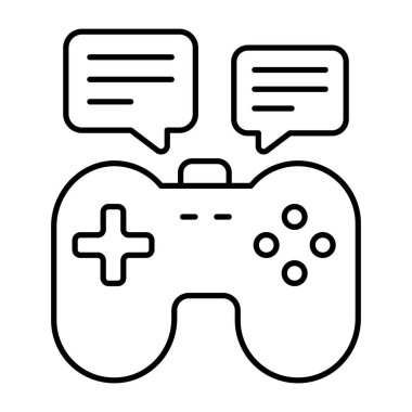 Oyun sohbetinin eşsiz bir tasarım simgesi