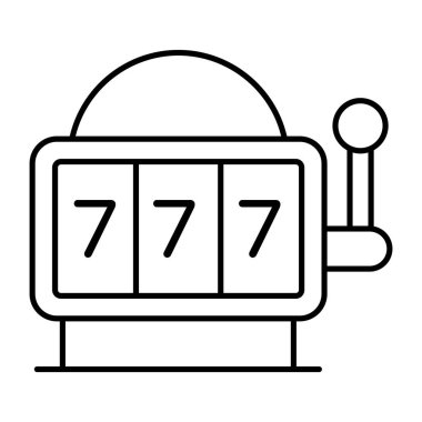 A flat design, icon of jackpot game