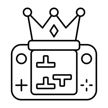 Oyun tacının yaratıcı tasarım simgesi