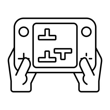 Brick oyun simgesi, düzenlenebilir vektör