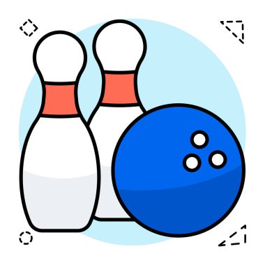 Top gösterisi konsepti olan Skittles bovling oyunu