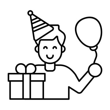 Doğum günü çocuğunun en iyi tasarım simgesi