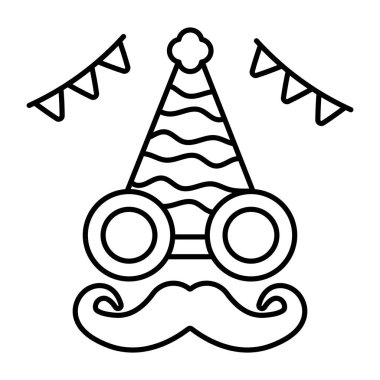 Aksesuarları kutlayan yaratıcı tasarım simgesi