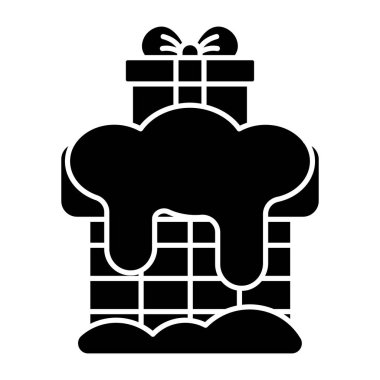 Hediye kutusunun bir simge tasarımı
