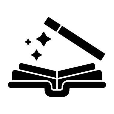 Sihirbaz kitabının moda tasarım ikonu